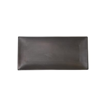 DE TERRA RECT. PLATE 13" l 33 CM - MATT BLACK - DON BELLINI # DB2113033