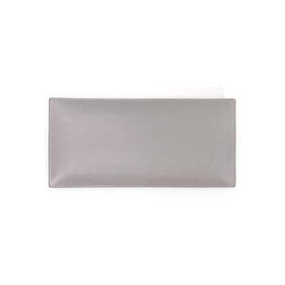 DE TERRA RECT. PLATE 13" l 33 CM - LIGHT GREY - DON BELLINI # DB2413033