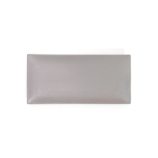 DE TERRA RECT. PLATE 13" l 33 CM - LIGHT GREY - DON BELLINI # DB2413033