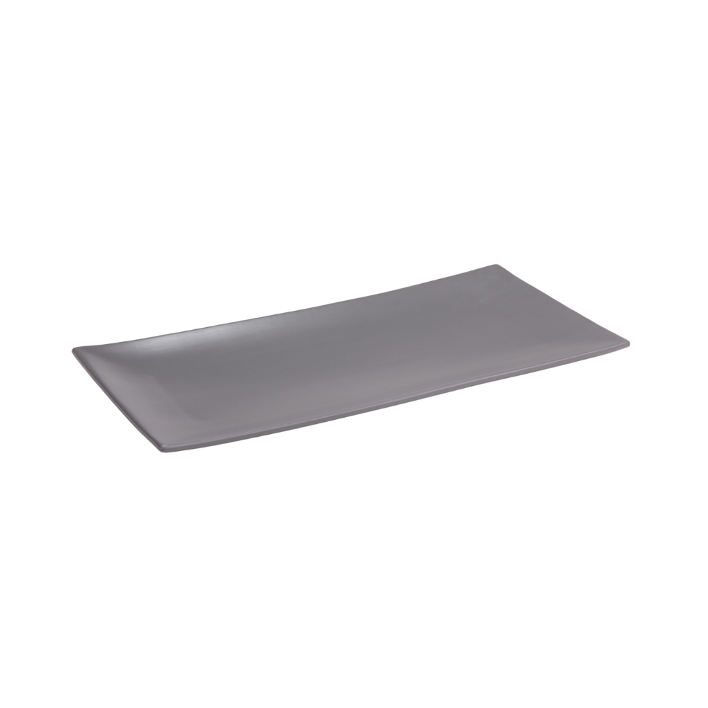 DE TERRA RECT. PLATE 13" l 33 CM - LIGHT GREY - DON BELLINI # DB2413033