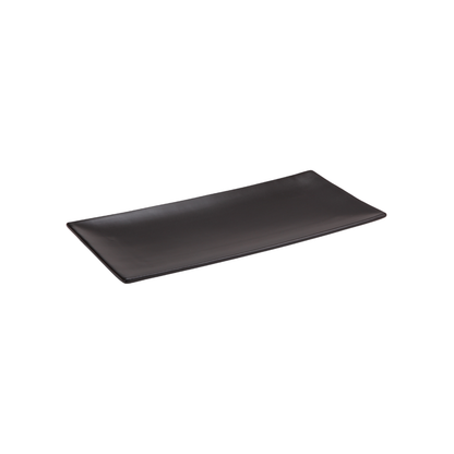 DE TERRA RECT. PLATE 11" l 28 CM - MATT BLACK - DON BELLINI # DB2113028