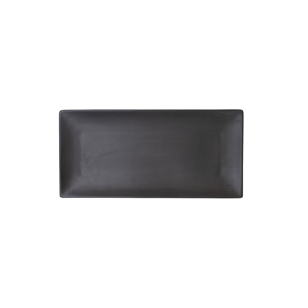 DE TERRA RECT. PLATE 11" l 28 CM - MATT BLACK - DON BELLINI # DB2113028
