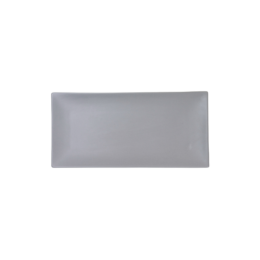DE TERRA RECT. PLATE 11" l 28 CM - LIGHT GREY - DON BELLINI # DB2413028