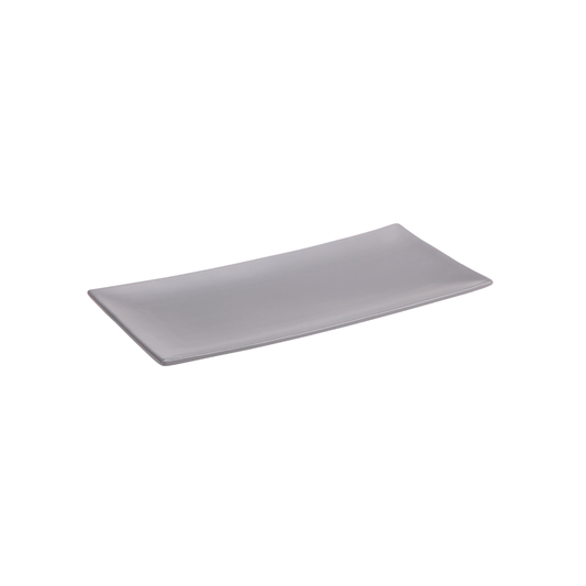 DE TERRA RECT. PLATE 11" l 28 CM - LIGHT GREY - DON BELLINI # DB2413028