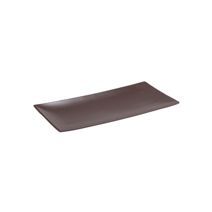 DE TERRA RECT. PLATE 11" l 28 CM - DARK BROWN - DON BELLINI # DB2313028