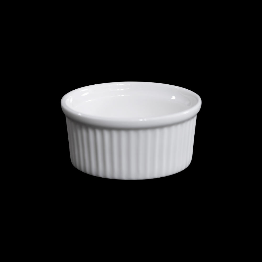 FINE CHINA RAMEKIN 215ML / 4" | 10 CM - WHITE - DON BELLINI # DB306RK21