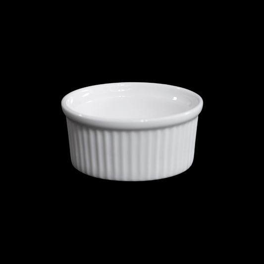 FINE CHINA RAMEKIN 215ML / 4" | 10 CM - WHITE - DON BELLINI # DB306RK21