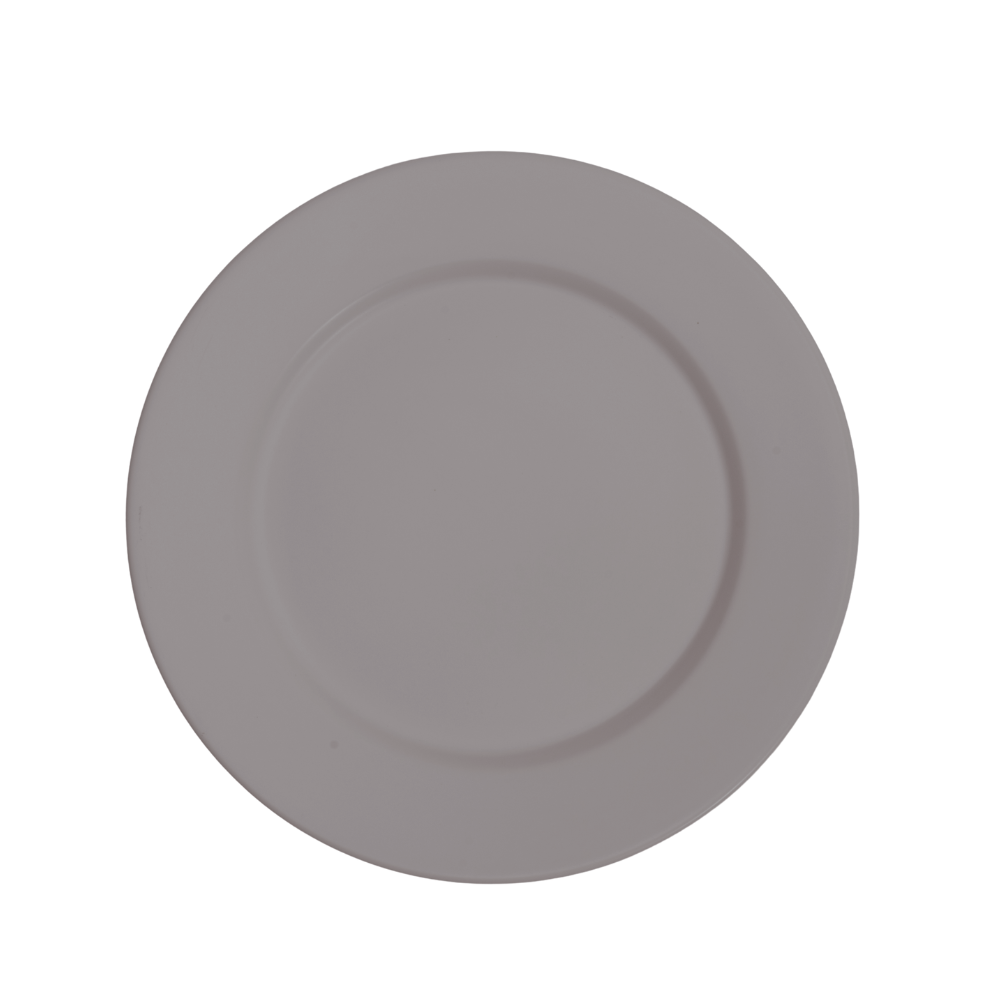 DE TERRA PLATE 9" l 23CM - LIGHT GREY - DON BELLINI # DB2410123