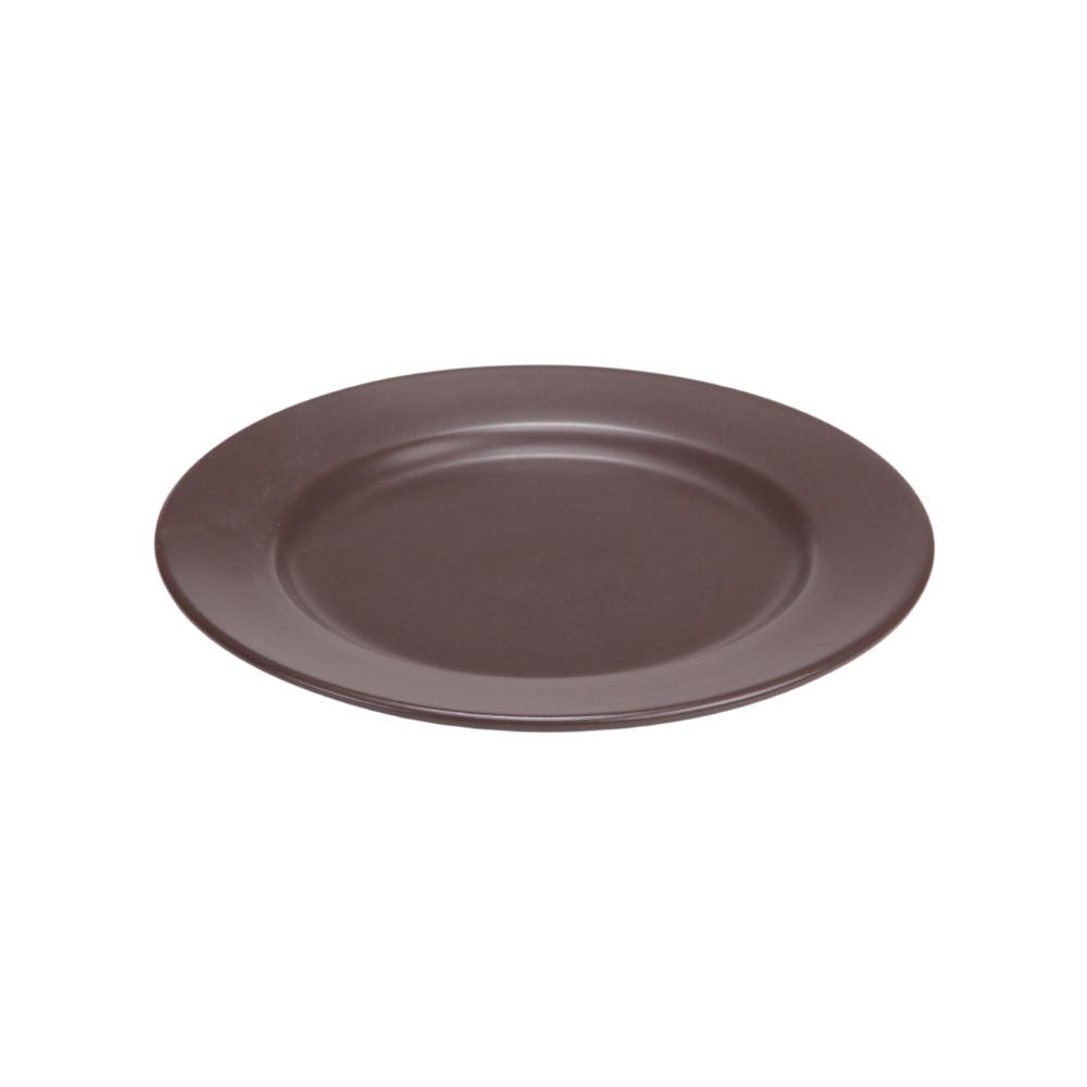 DE TERRA PLATE 9" l 23CM - DARK BROWN - DON BELLINI # DB2310123