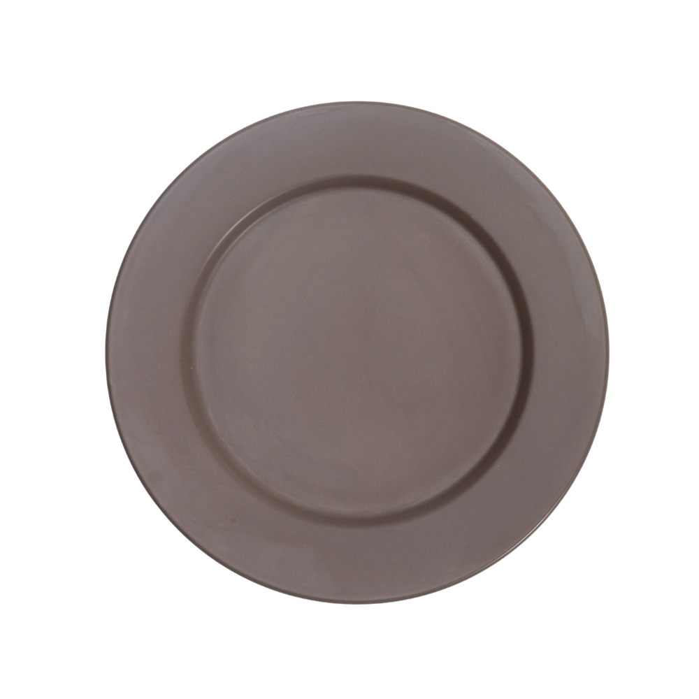 DE TERRA PLATE 9" l 23CM - DARK BROWN - DON BELLINI # DB2310123