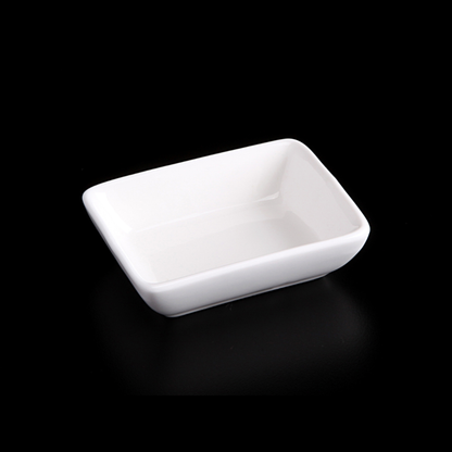 精美瓷器醬汁碟 3" X 2.5" | 8 X 6 公分 - 白色 - DON BELLINI # DB306SD80