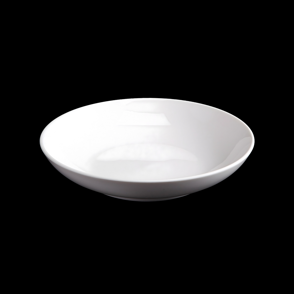 精美瓷器圓形深盤 9 英寸 | 23 厘米 - 白色 - DON BELLINI # DB3010423
