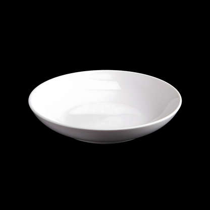 精美瓷器圓形深盤 9 英寸 | 23 厘米 - 白色 - DON BELLINI # DB3010423