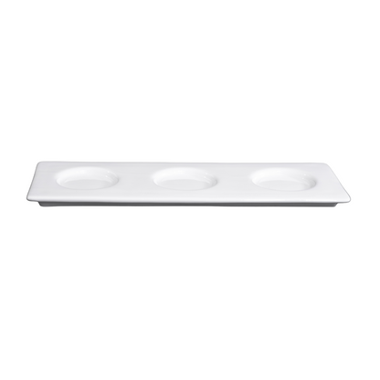 FINE CHINA BASE PLATE FOR SNACK/DESSERT DISH 11" | 28 CM - WHITE - DON BELLINI # DB306SN26