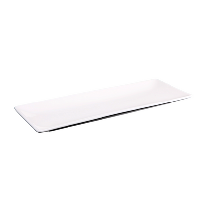FINE CHINA SUSHI / CANAPE DISH 14" X 5.5" | 36 X 14 CM - WHITE - DON BELLINI # DB3013036