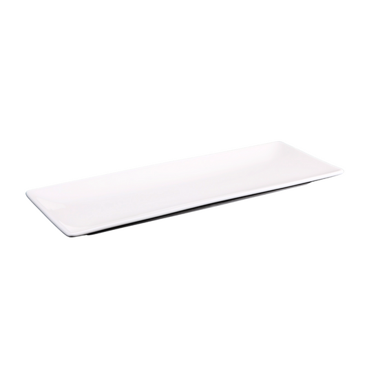 FINE CHINA SUSHI / CANAPE DISH 14" X 5.5" | 36 X 14 CM - WHITE - DON BELLINI # DB3013036