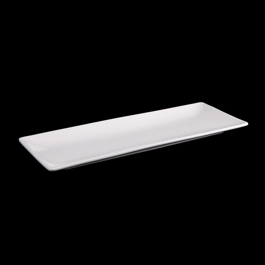 FINE CHINA SUSHI / CANAPE DISH 14" X 5.5" | 36 X 14 CM - WHITE - DON BELLINI # DB3013036