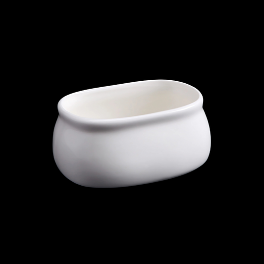FINE CHINA SUGAR PACKET HOLDER 3.5" X 2.5" X 1.5" | 9 X 6.5 X 4.5 CM - WHITE - DON BELLINI # DB306SU90