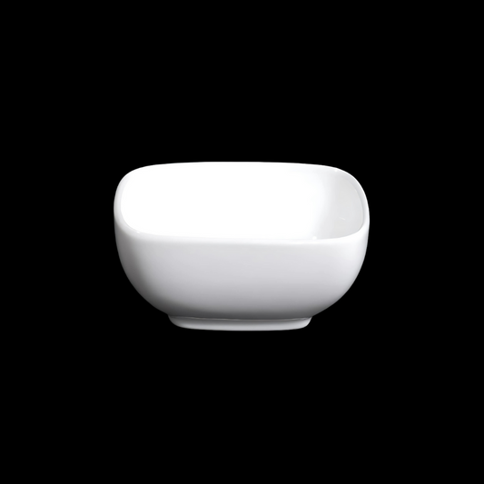 FINE CHINA SQUARE SAUCE DISH 3" | 8 CM - WHITE - DON BELLINI # DB306SD83