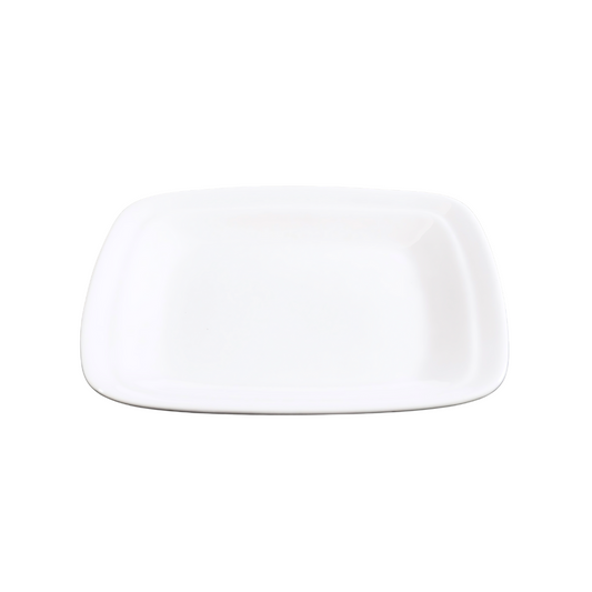 FINE CHINA SQUARE RIM PLATE 9.5" | 24 CM - WHITE - DON BELLINI # DB3012228