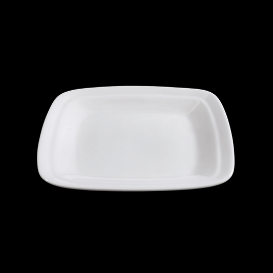 FINE CHINA SQUARE RIM PLATE 9.5" | 24 CM - WHITE - DON BELLINI # DB3012228