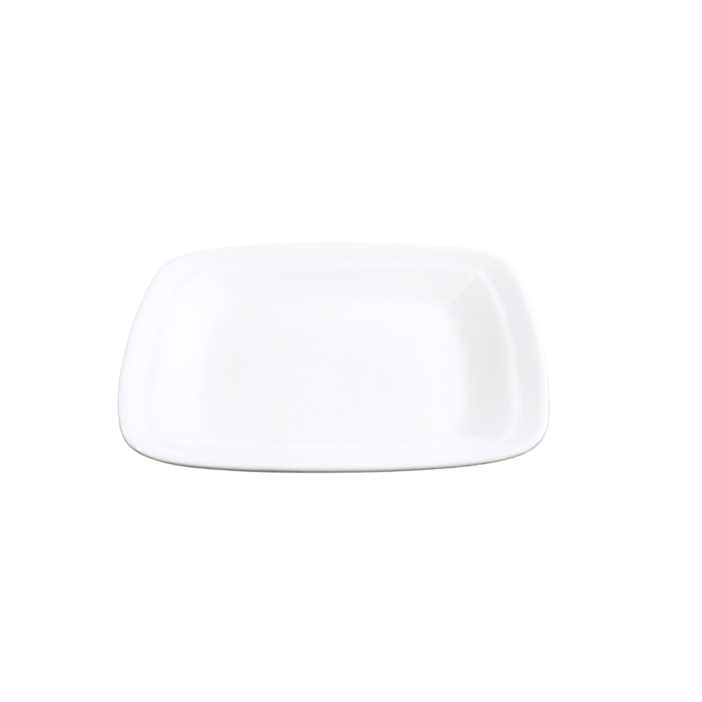 FINE CHINA SQUARE RIM PLATE 7.5" | 19 CM - WHITE - DON BELLINI # DB3012223