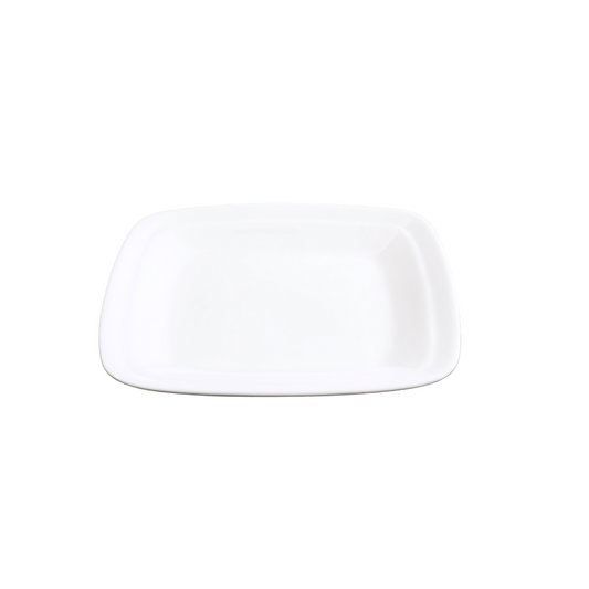 FINE CHINA SQUARE RIM PLATE 7.5" | 19 CM - WHITE - DON BELLINI # DB3012223