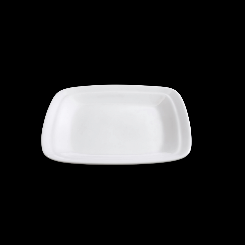 FINE CHINA SQUARE RIM PLATE 7.5" | 19 CM - WHITE - DON BELLINI # DB3012223