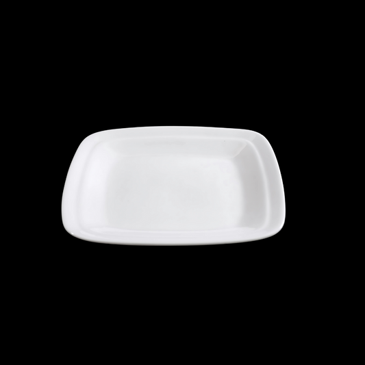 FINE CHINA SQUARE RIM PLATE 7.5" | 19 CM - WHITE - DON BELLINI # DB3012223