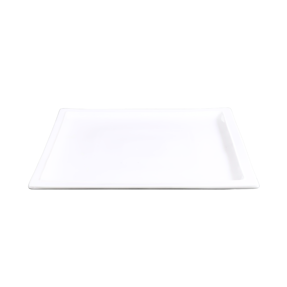 FINE CHINA SQUARE PLATTER 12" | 30 CM - WHITE - DON BELLINI # DB3012131