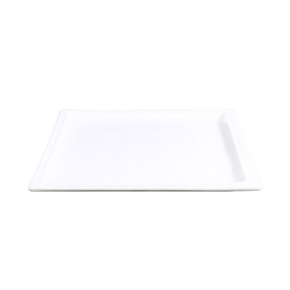 FINE CHINA SQUARE PLATTER 12" | 30 CM - WHITE - DON BELLINI # DB3012131