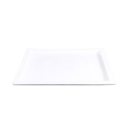 FINE CHINA SQUARE PLATTER 12" | 30 CM - WHITE - DON BELLINI # DB3012131