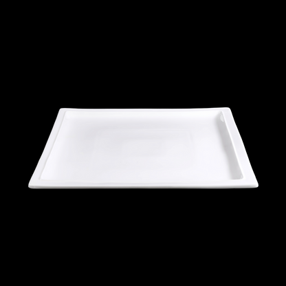 FINE CHINA SQUARE PLATTER 12" | 30 CM - WHITE - DON BELLINI # DB3012131