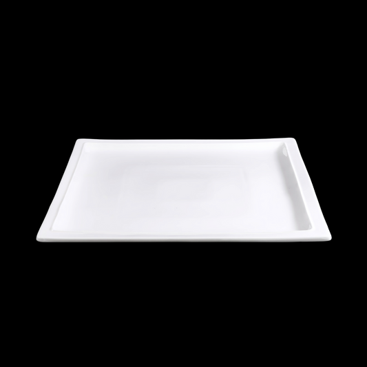 FINE CHINA SQUARE PLATTER 12" | 30 CM - WHITE - DON BELLINI # DB3012131