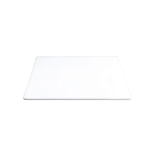 FINE CHINA SQUARE FLAT PLATE 10" | 25 CM - WHITE - DON BELLINI # DB3012325
