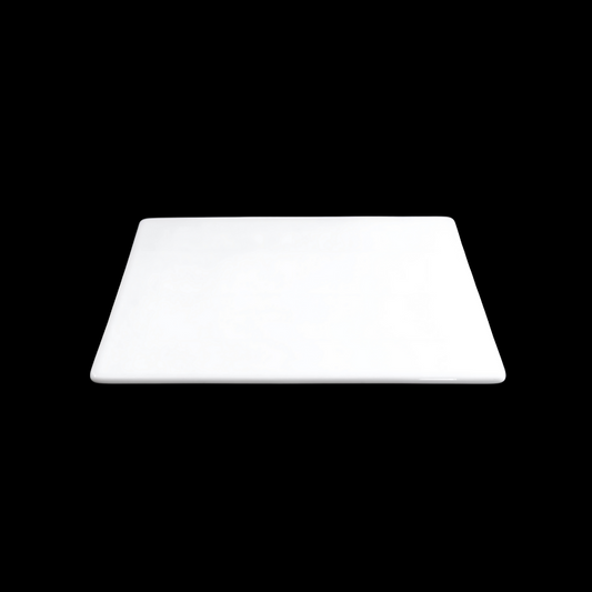 FINE CHINA SQUARE FLAT PLATE 10" | 25 CM - WHITE - DON BELLINI # DB3012325