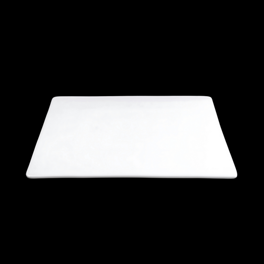 FINE CHINA SQUARE FLAT PLATE 12" | 30 CM - WHITE - DON BELLINI # DB3012331