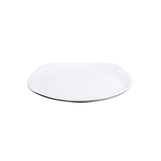 FINE CHINA SQUARE COUPE PLATE 9" | 23 CM - WHITE - DON BELLINI # DB3012023