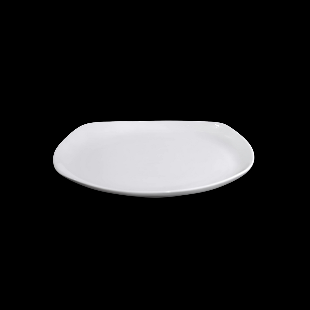 FINE CHINA SQUARE COUPE PLATE 9" | 23 CM - WHITE - DON BELLINI # DB3012023