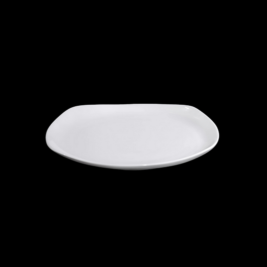 FINE CHINA SQUARE COUPE PLATE 9" | 23 CM - WHITE - DON BELLINI # DB3012023