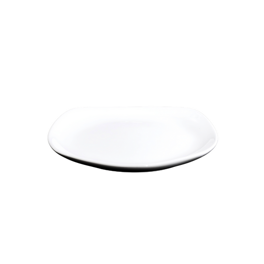 FINE CHINA SQUARE COUPE PLATE 8" | 20 CM - WHITE - DON BELLINI # DB3012020
