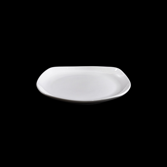 FINE CHINA SQUARE COUPE PLATE 7" | 18 CM - WHITE - DON BELLINI # DB3012018