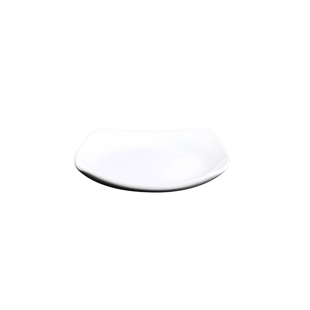 FINE CHINA SQUARE COUPE PLATE 6" | 15 CM - WHITE - DON BELLINI # DB3012016