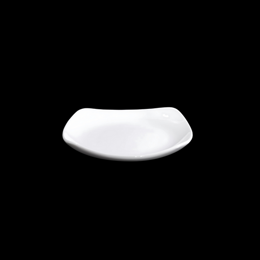 FINE CHINA SQUARE COUPE PLATE 6" | 15 CM - WHITE - DON BELLINI # DB3012016