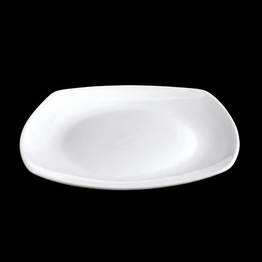 FINE CHINA SQUARE COUPE PLATE 12" | 30 CM - WHITE - DON BELLINI # DB3012031