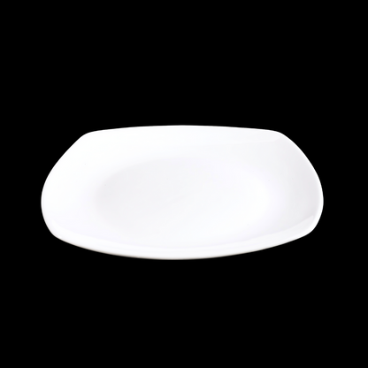 FINE CHINA SQUARE COUPE PLATE 11" | 28 CM - WHITE - DON BELLINI # DB3012028