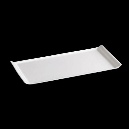 BONE CHINA SQUARE CANAPE DISH - WHITE - DON BELLINI # DB1012025