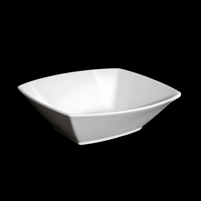 BONE CHINA SQUARE BOWL - WHITE - DON BELLINI # DB1022019