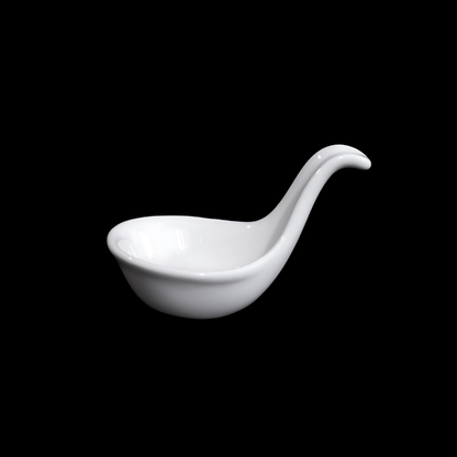 FINE CHINA SPOON FOR CAVIAR SET 13" | 33 CM - WHITE - DON BELLINI # DB306CS12