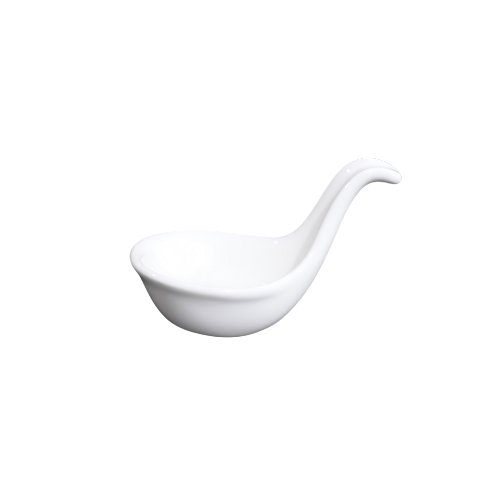FINE CHINA SPOON FOR CAVIAR SET 11" | 28 CM - WHITE - DON BELLINI # DB306CS10